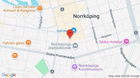 Lägenheter att hyra i Norrköping - kort over placeringen