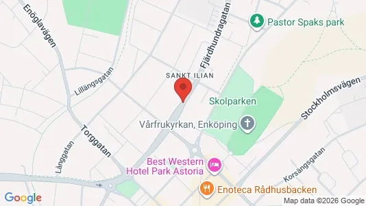 Lägenheter att hyra i Enköping - kort over placeringen