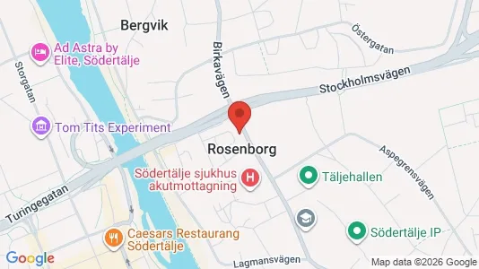 Lägenheter att hyra i Södertälje - kort over placeringen