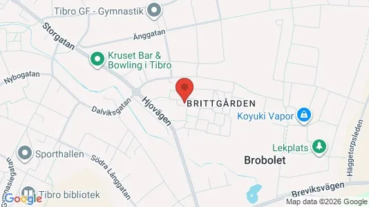Lägenheter att hyra i Tibro - kort over placeringen