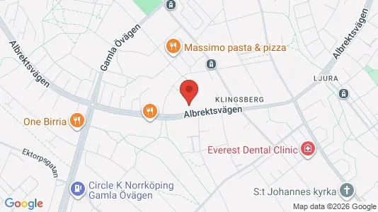 Lägenheter att hyra i Norrköping - kort over placeringen