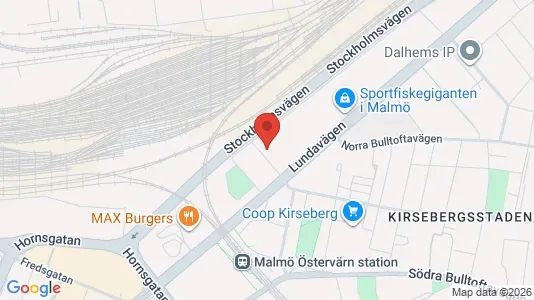 Lägenheter att hyra i Kirseberg - kort over placeringen