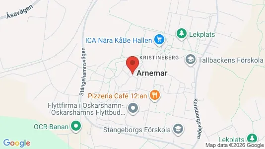 Lägenheter att hyra i Oskarshamn - kort over placeringen