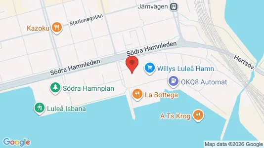 Lägenheter att hyra i Luleå - kort over placeringen