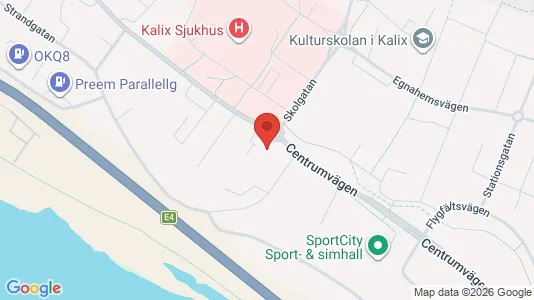 Lägenheter att hyra i Kalix - kort over placeringen