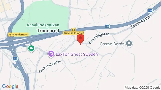 Lägenheter att hyra i Borås - kort over placeringen