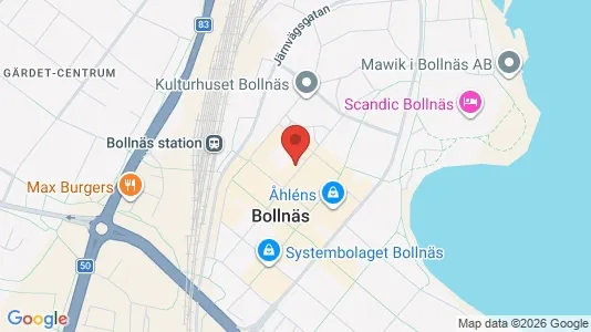 Lägenheter att hyra i Bollnäs - kort over placeringen