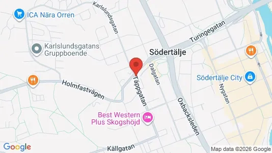 Lägenheter att hyra i Södertälje - kort over placeringen