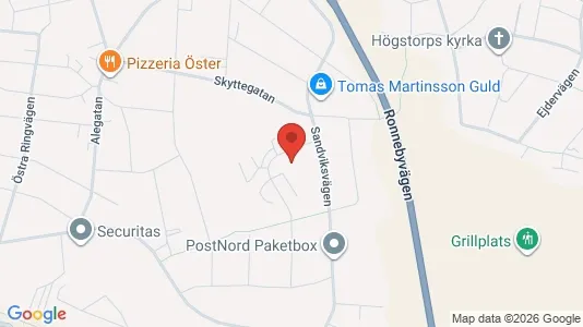 Lägenheter att hyra i Växjö - kort over placeringen