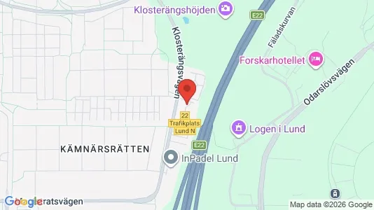 Lägenheter att hyra i Lund - kort over placeringen