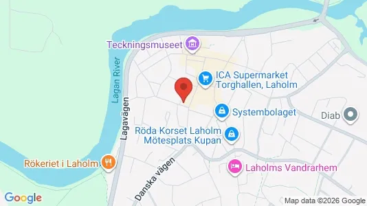 Lägenheter att hyra i Laholm - kort over placeringen