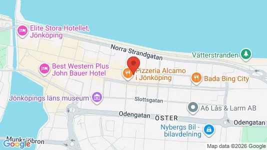 Lägenheter att hyra i Jönköping - kort over placeringen