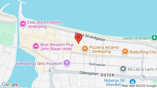 Lägenheter att hyra i Jönköping - kort over placeringen