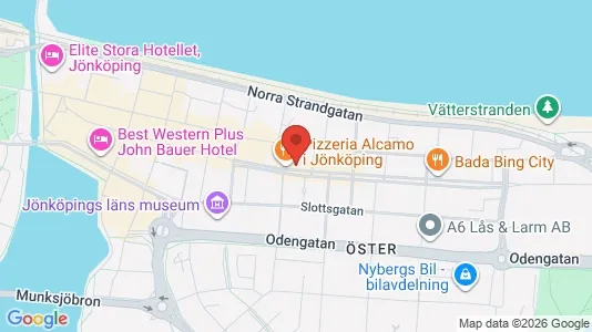 Lägenheter att hyra i Jönköping - kort over placeringen