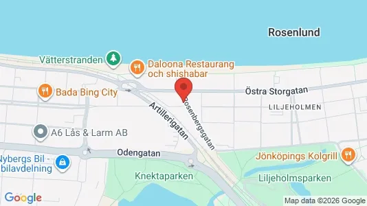 Lägenheter att hyra i Jönköping - kort over placeringen