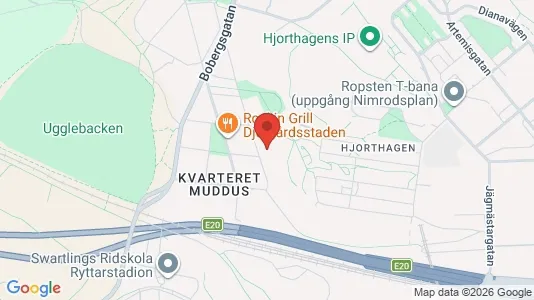 Lägenheter att hyra i Gärdet/Djurgården - kort over placeringen