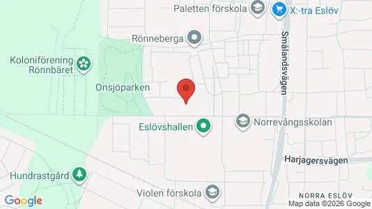 Lägenheter att hyra i Eslöv - kort over placeringen