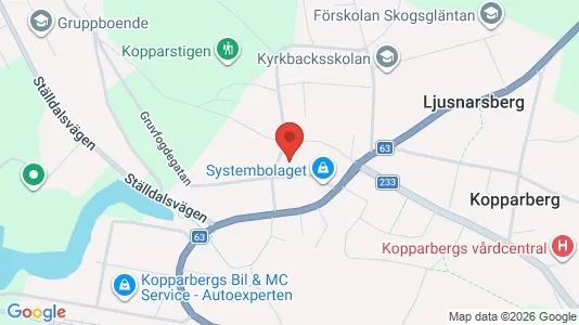 Lägenheter att hyra i Ljusnarsberg - kort over placeringen
