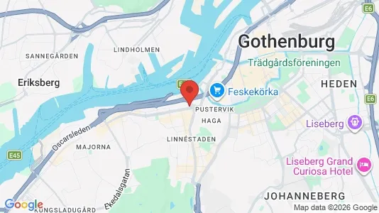 Lägenheter att hyra i Göteborg Centrum - kort over placeringen