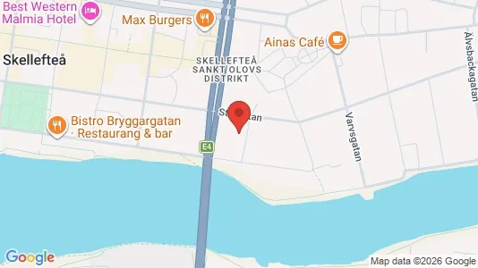 Lägenheter att hyra i Skellefteå - kort over placeringen