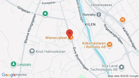 Lägenheter att hyra i Ronneby - kort over placeringen