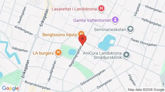 Lägenheter att hyra i Landskrona - kort over placeringen