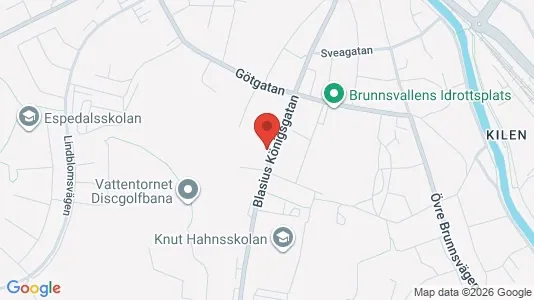 Lägenheter att hyra i Ronneby - kort over placeringen