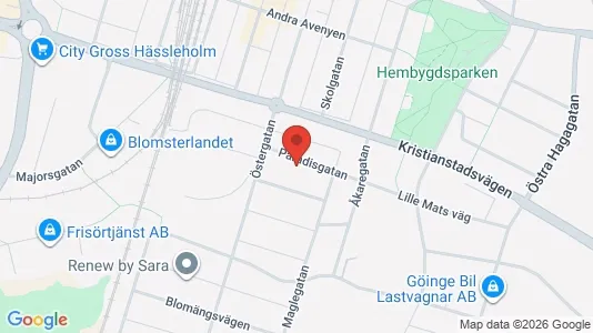 Lägenheter att hyra i Hässleholm - kort over placeringen