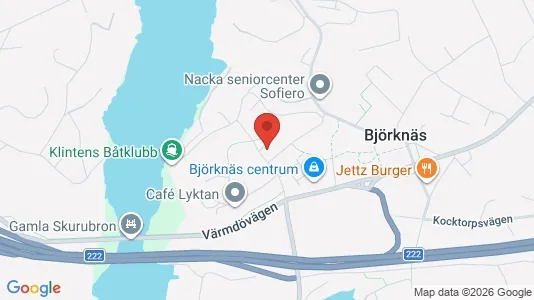 Lägenheter att hyra i Nacka - kort over placeringen