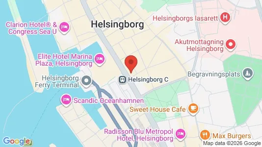 Lägenheter att hyra i Helsingborg - kort over placeringen