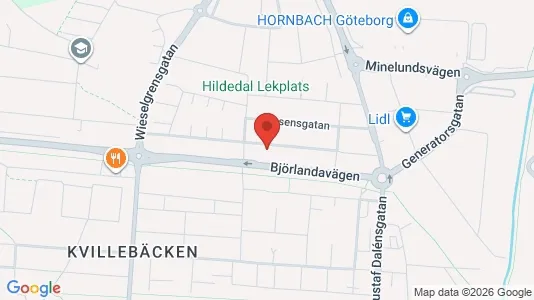 Lägenheter att hyra i Lundby - kort over placeringen