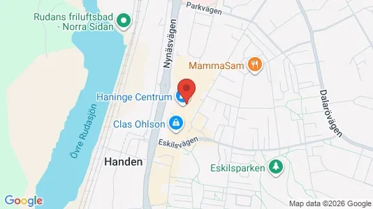 Lägenheter att hyra i Haninge - kort over placeringen