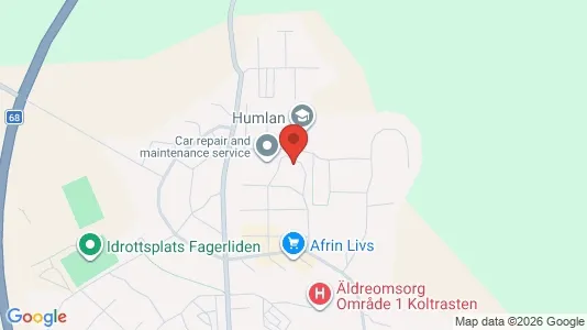 Lägenheter att hyra i Fagersta - kort over placeringen