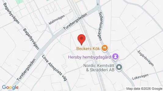 Lägenheter att hyra i Sollentuna - kort over placeringen