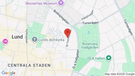 Lägenheter att hyra i Lund - kort over placeringen