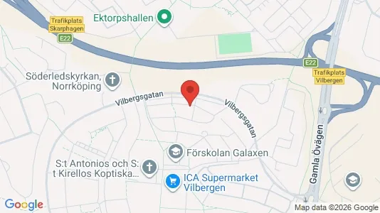 Lägenheter att hyra i Norrköping - kort over placeringen