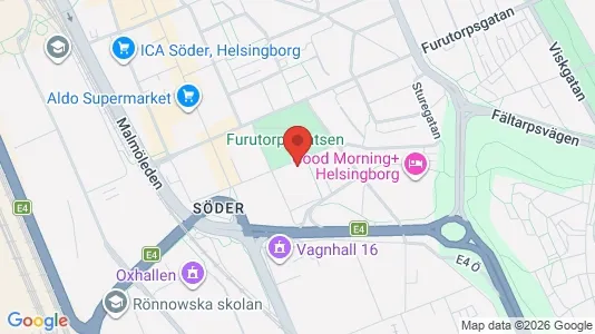 Lägenheter att hyra i Helsingborg - kort over placeringen