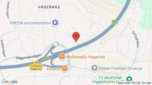 Lägenheter att hyra i Täby - kort over placeringen