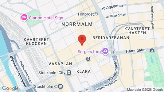 Lägenheter att hyra i Stockholm Innerstad - kort over placeringen