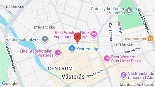Lägenheter att hyra i Västerås - kort over placeringen