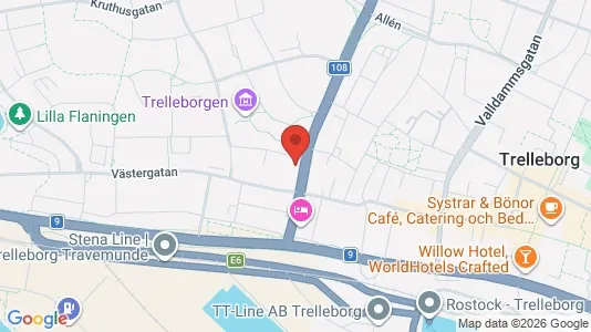 Lägenheter att hyra i Trelleborg - kort over placeringen
