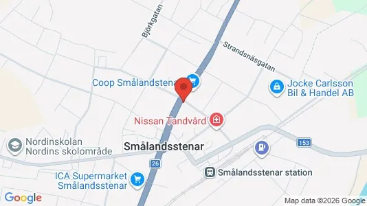 Lägenheter att hyra i Gislaved - kort over placeringen