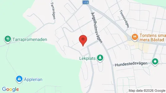 Lägenheter att hyra i Båstad - kort over placeringen