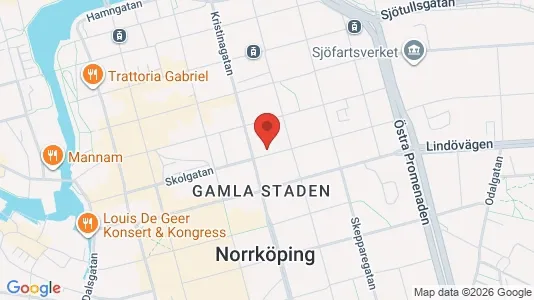 Lägenheter att hyra i Norrköping - kort over placeringen