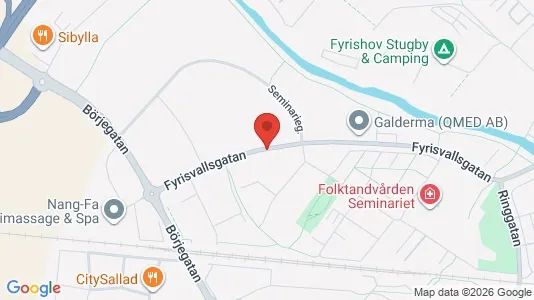 Lägenheter att hyra i Uppsala - kort over placeringen