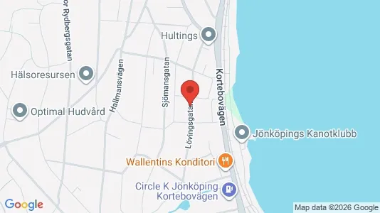 Lägenheter att hyra i Jönköping - kort over placeringen