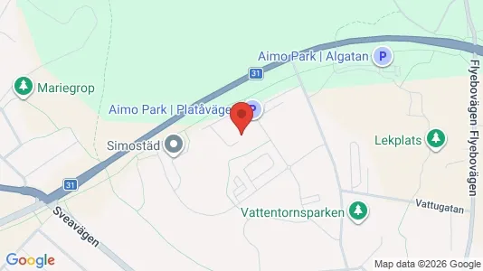 Lägenheter att hyra i Nybro - kort over placeringen
