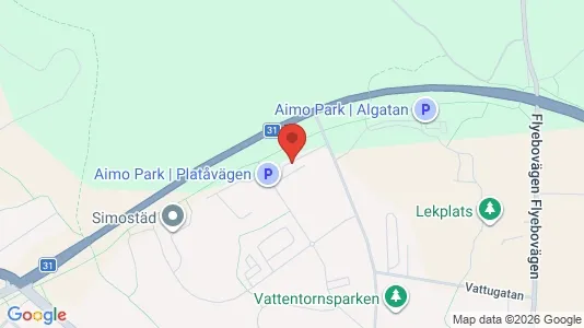 Lägenheter att hyra i Nybro - kort over placeringen