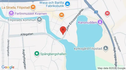 Lägenheter att hyra i Filipstad - kort over placeringen