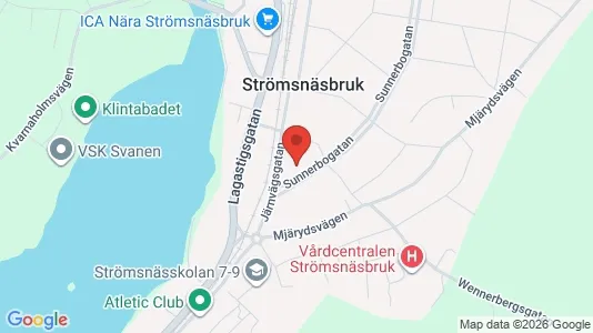 Lägenheter att hyra i Markaryd - kort over placeringen